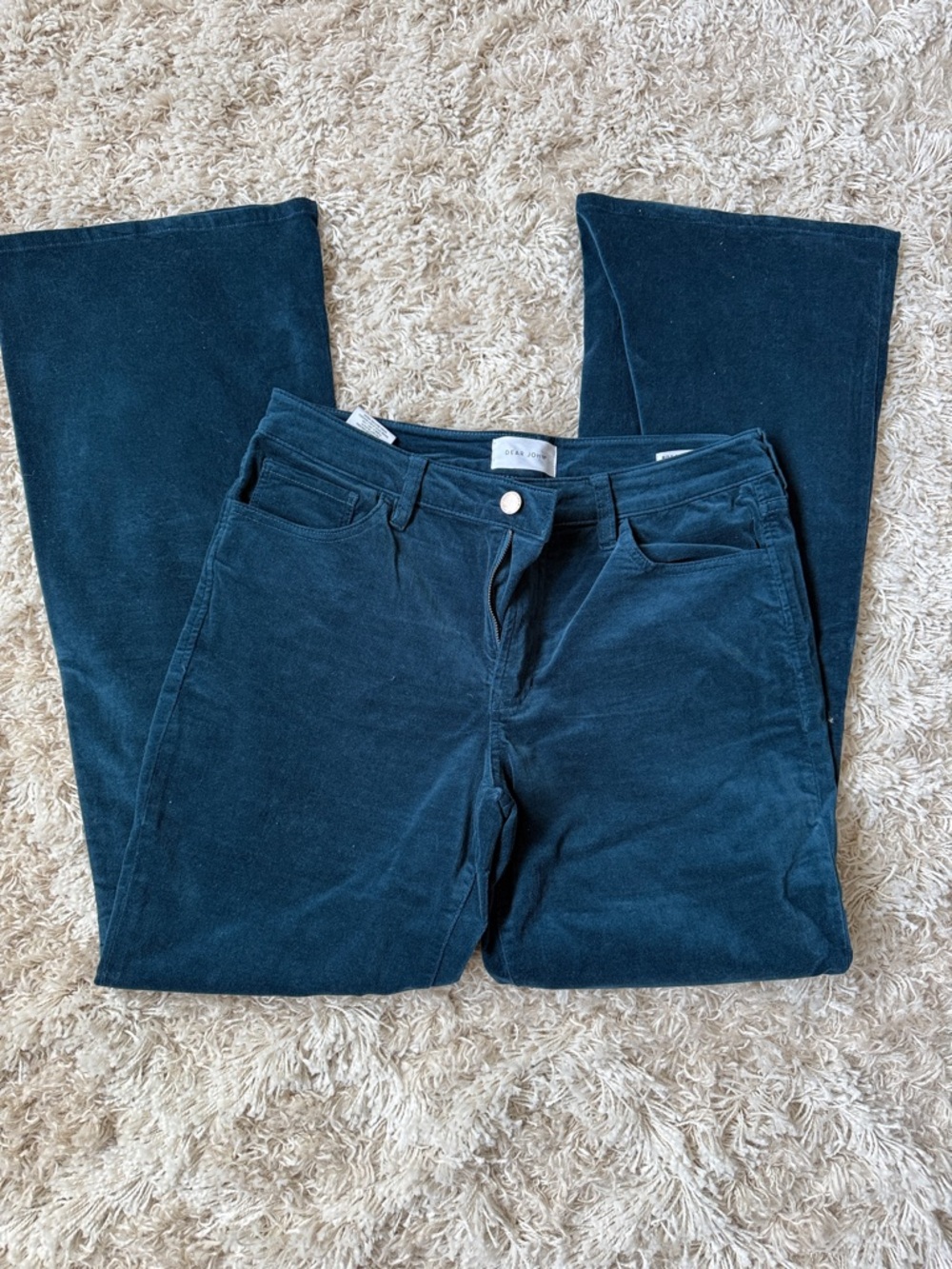 Dark Teal velvety Pants from Dear John